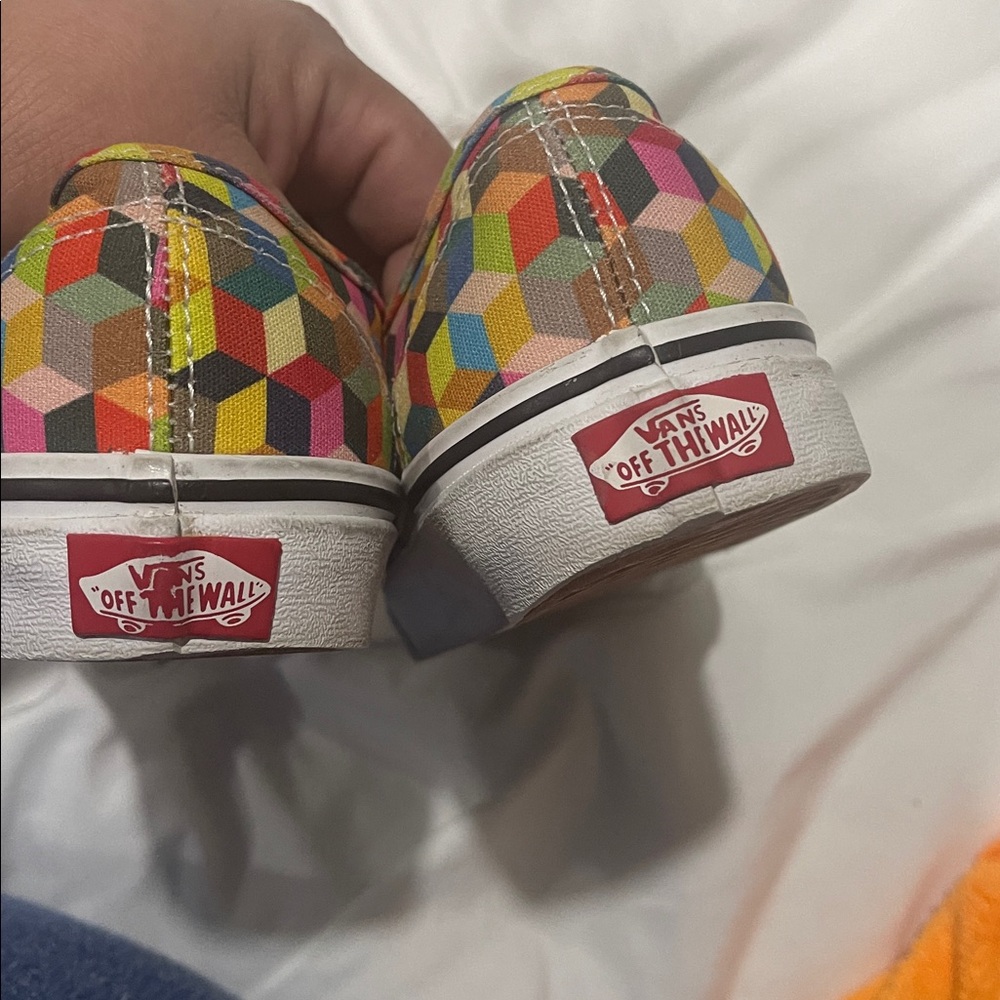 Vans Multicolor Cube Pattern Sneakers Size 5 Men … - image 7